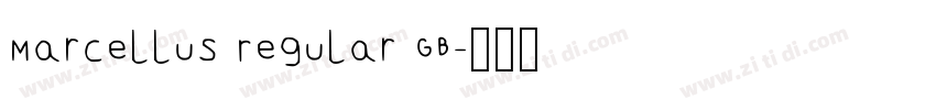 Marcellus Regular GB字体转换